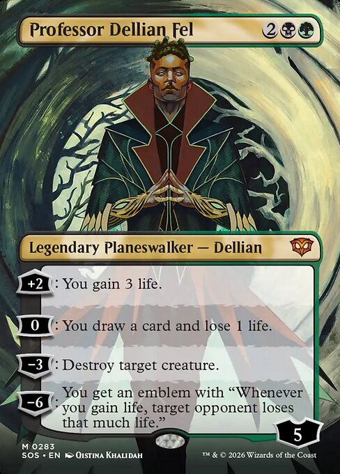 Professor Dellian Fel (283) - BORDERLESS - FULL ART - Secrets of Strixhaven - Game On