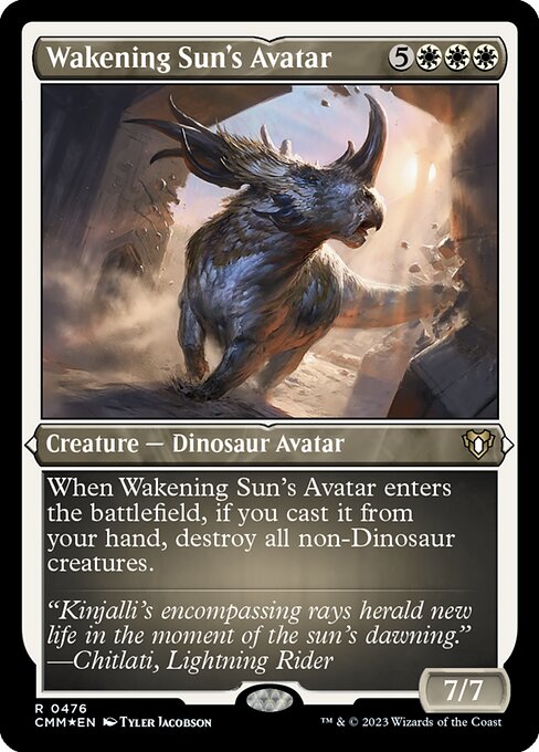 Wakening Sun's Avatar (476) (Etched) - Commander Masters - Game On