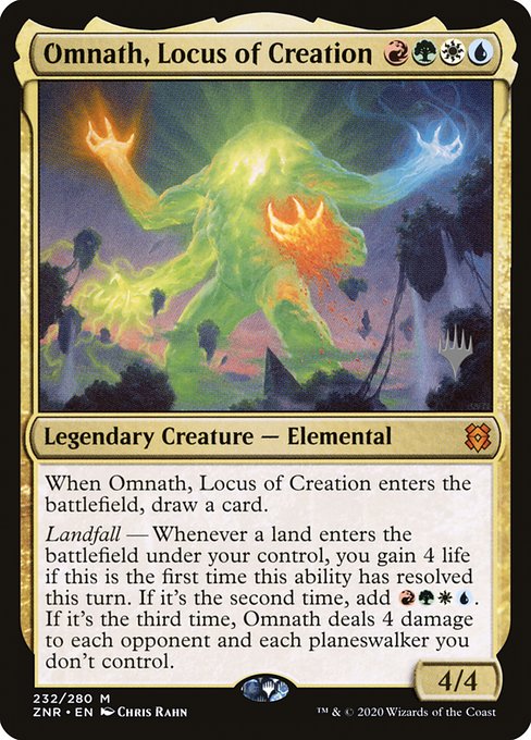 Omnath, Locus of Creation (232p) (Foil) - Zendikar Rising Promos - Game On