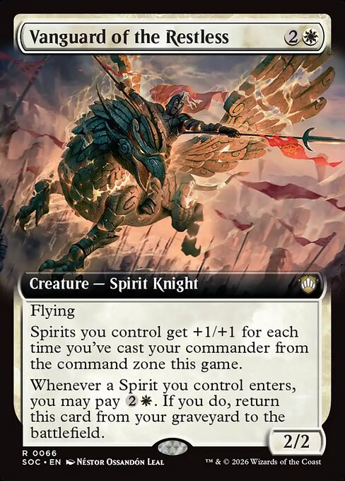 Vanguard of the Restless (66) - EXTENDED ART - Secrets of Strixhaven Commander - Game On
