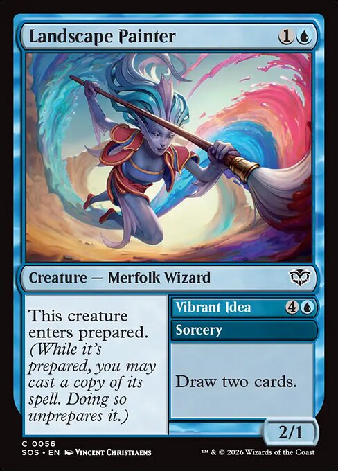 Landscape Painter // Vibrant Idea (56) (Foil) - Secrets of Strixhaven - Game On