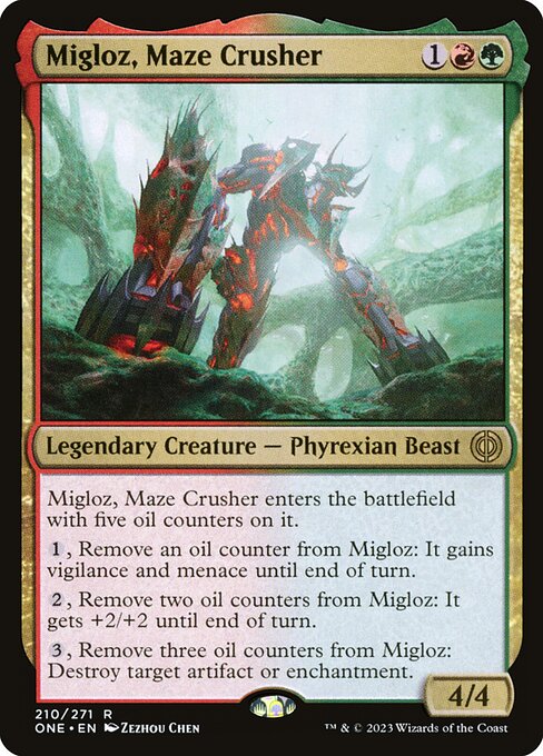 Migloz, Maze Crusher (210) (Foil) - Phyrexia: All Will Be One - Game On