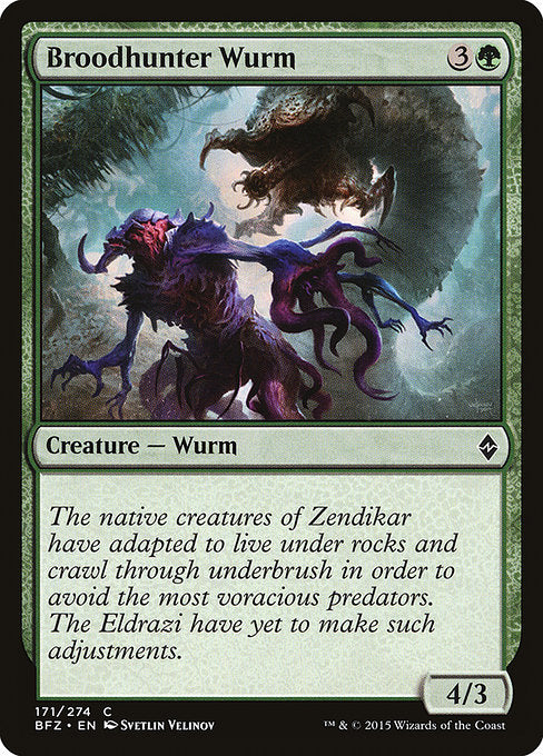 Broodhunter Wurm (171) (Foil) - Battle for Zendikar - Game On