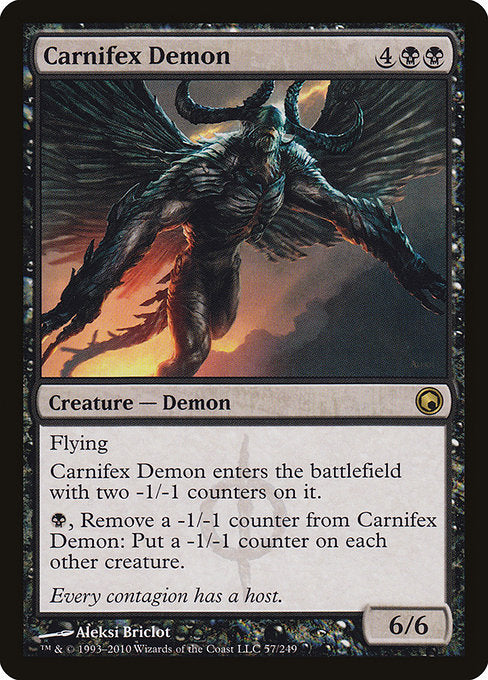 Carnifex Demon (57) (Foil) - Scars of Mirrodin - Game On
