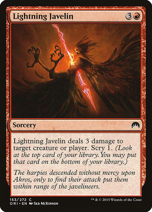 Lightning Javelin (153) (Foil) - Magic Origins - Game On