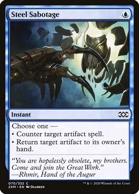 Steel Sabotage (70) (Foil) - Double Masters - Game On
