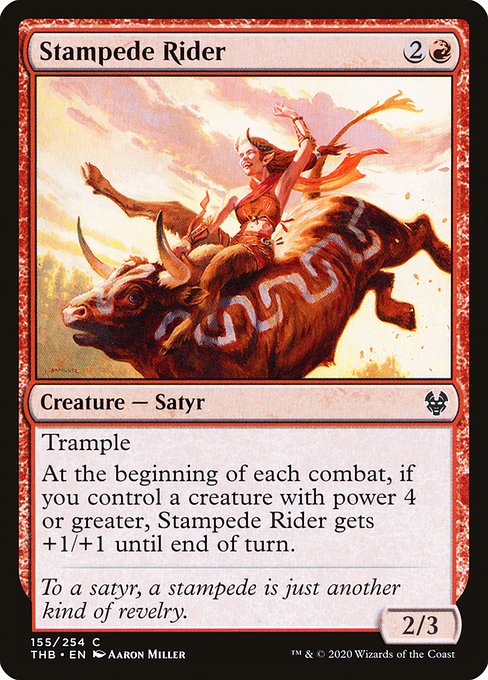 Stampede Rider (155) (Foil) - Theros Beyond Death - Game On