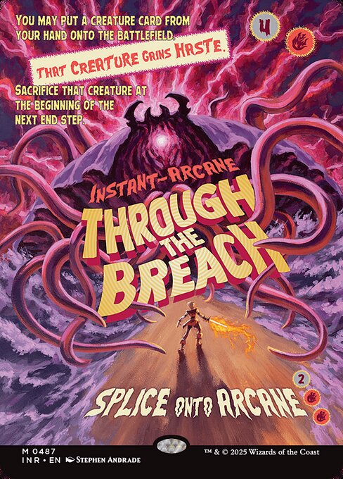 Through the Breach (487) - BORDERLESS - FULL ART - Innistrad Remastered - Game On