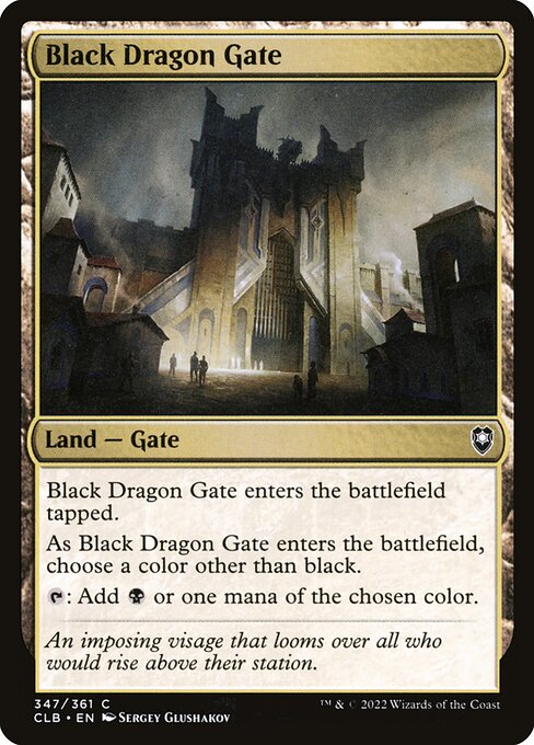Black Dragon Gate (347) (Foil) - Commander Legends: Battle for Baldur's Gate - Game On