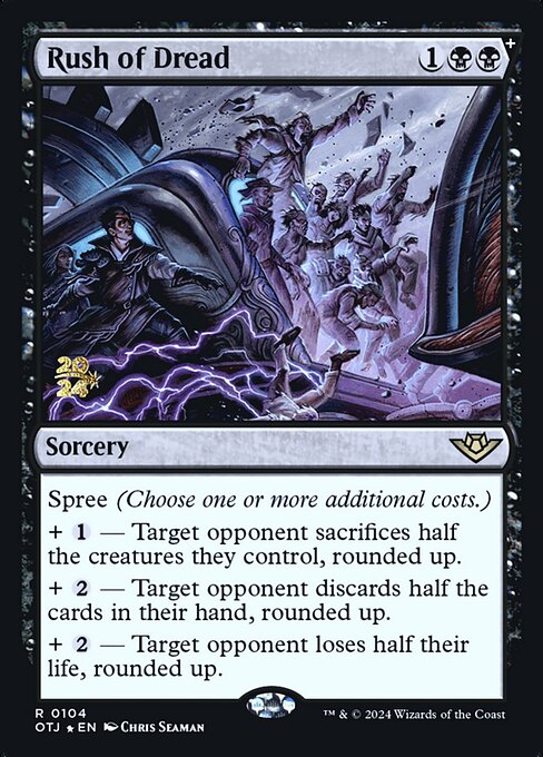 Rush of Dread (104s) (Foil) - Outlaws of Thunder Junction Promos - Game On