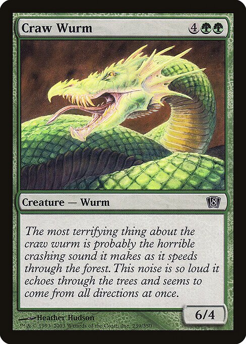 Craw Wurm (239★) - Eighth Edition - Game On