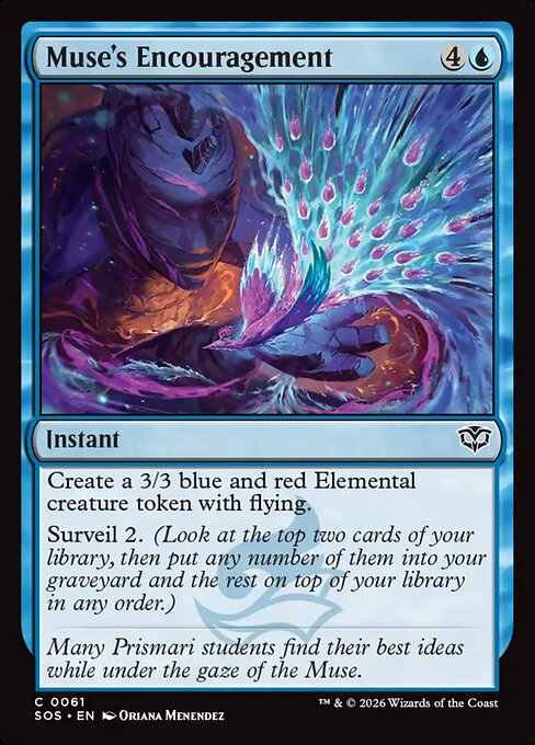 Muse's Encouragement (61) (Foil) - Secrets of Strixhaven - Game On