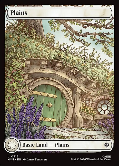 Plains (313) - FULL ART - The Hobbit - Game On