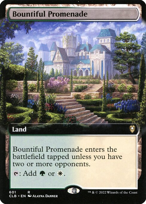 Bountiful Promenade (601) - EXTENDED ART - Commander Legends: Battle for Baldur's Gate - Game On