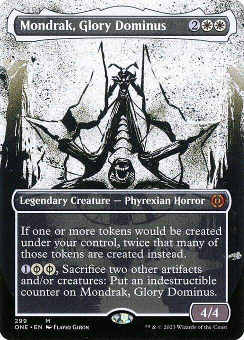 Mondrak, Glory Dominus (299) - BORDERLESS - FULL ART (Foil) - Phyrexia: All Will Be One - Game On