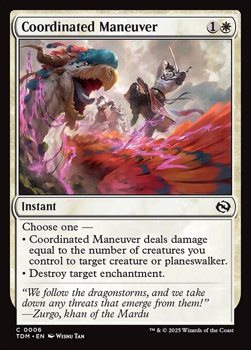 Coordinated Maneuver (6) (Foil) - Tarkir: Dragonstorm - Game On