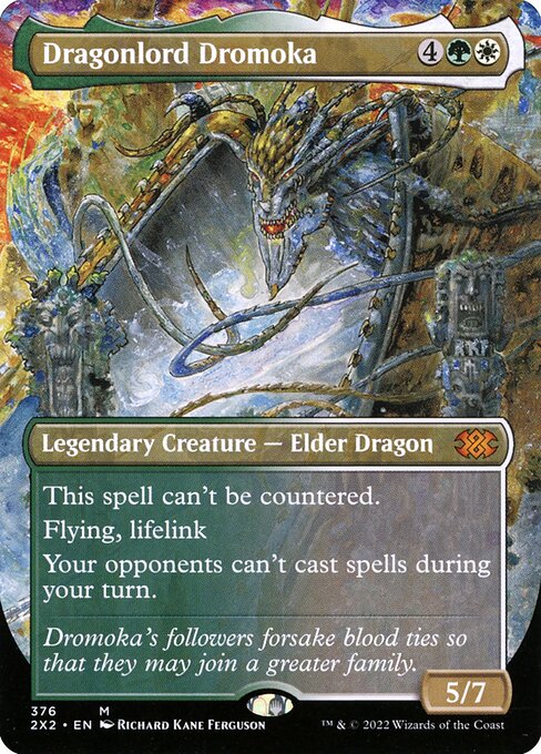 Dragonlord Dromoka (376) - BORDERLESS - FULL ART - Double Masters 2022 - Game On
