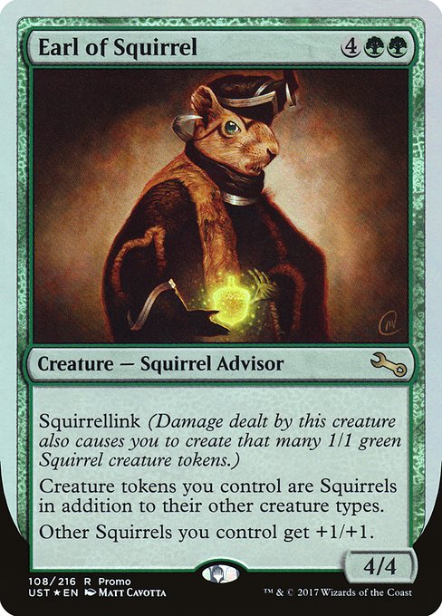 Earl of Squirrel (108) (Foil) - Unstable Promos - Game On