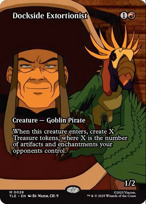 Dockside Extortionist (28) - BORDERLESS - FULL ART (Foil) - Avatar: The Last Airbender Eternal - Game On