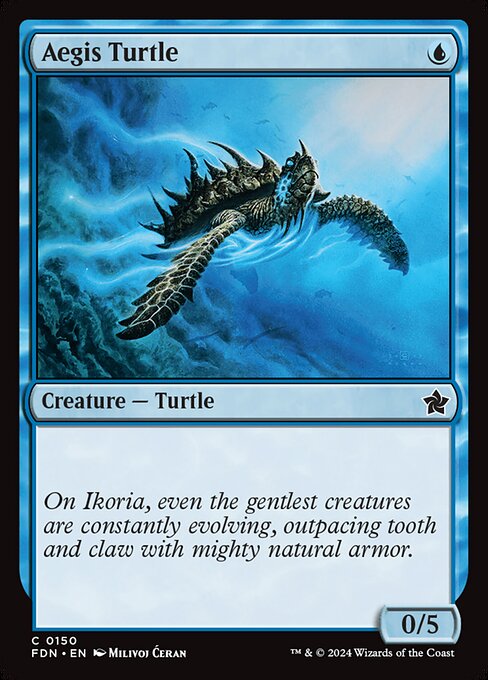 Aegis Turtle (150) (Foil) - Foundations - Game On