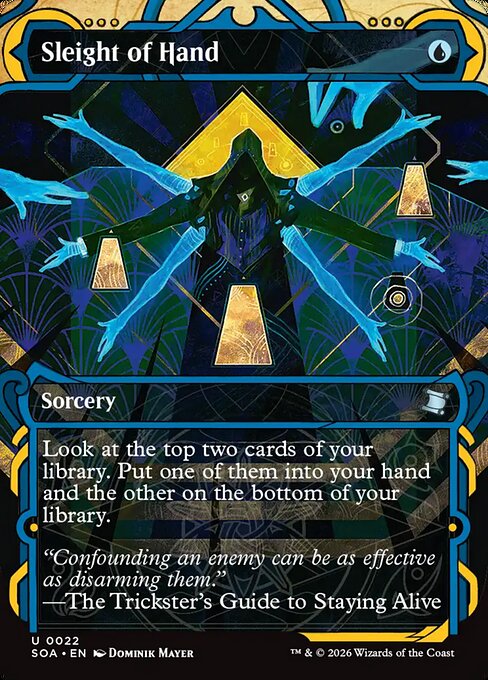 Sleight of Hand (22) - BORDERLESS - Secrets of Strixhaven Mystical Archive - Game On