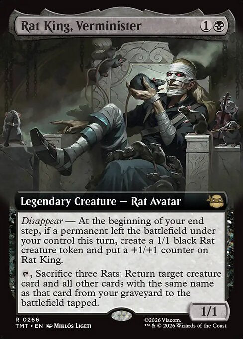 Rat King, Verminister (266) - EXTENDED ART (Foil) - Teenage Mutant Ninja Turtles - Game On