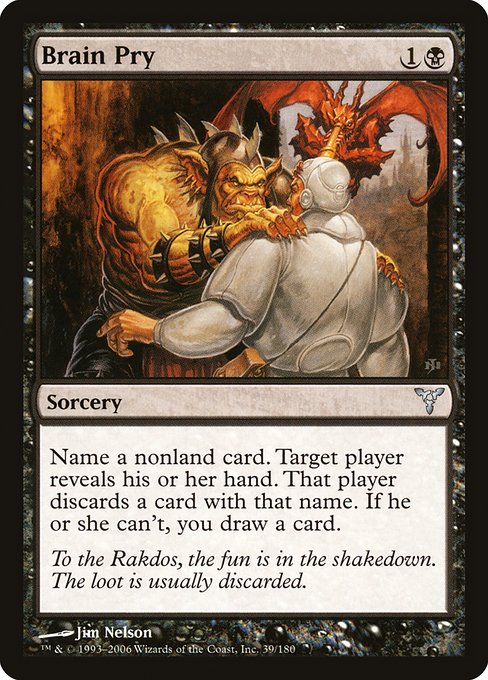 Brain Pry (39) (Foil) - Dissension - Game On