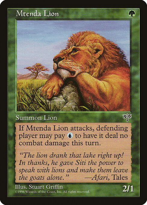 Mtenda Lion (230) - Mirage - Game On