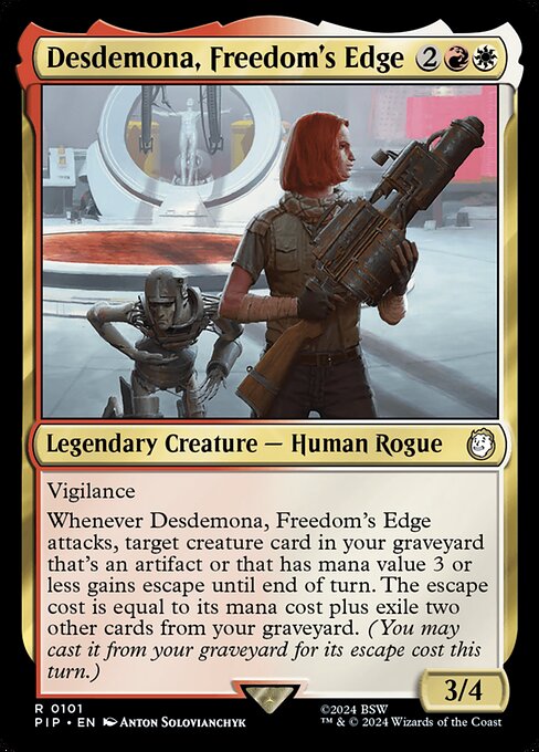 Desdemona, Freedom's Edge (101) - Fallout - Game On