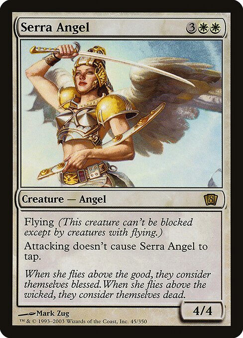 Serra Angel (45★) - Eighth Edition - Game On