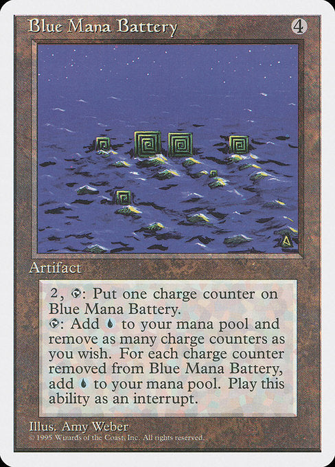 Blue Mana Battery (300) - Fourth Edition - Game On