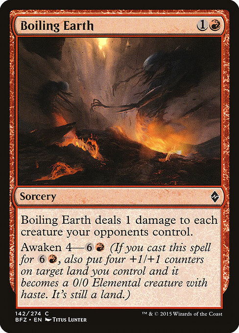 Boiling Earth (142) (Foil) - Battle for Zendikar - Game On