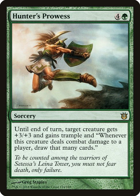 Hunter's Prowess (124) (Foil) - Born of the Gods - Game On