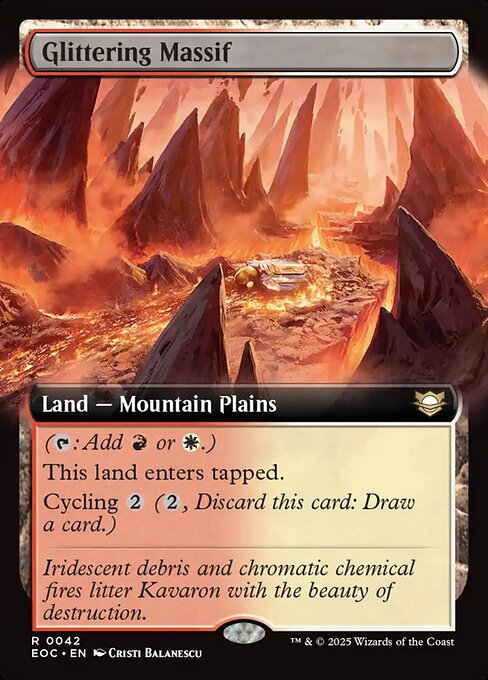 Glittering Massif (42) - EXTENDED ART - Edge of Eternities Commander - Game On