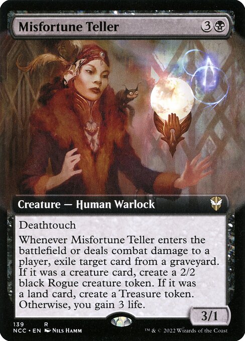 Misfortune Teller (139) - EXTENDED ART - New Capenna Commander - Game On