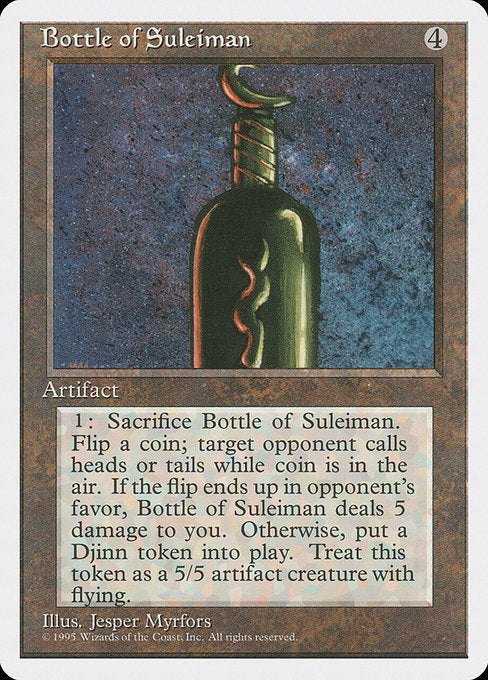 Bottle of Suleiman (301) - Fourth Edition - Game On