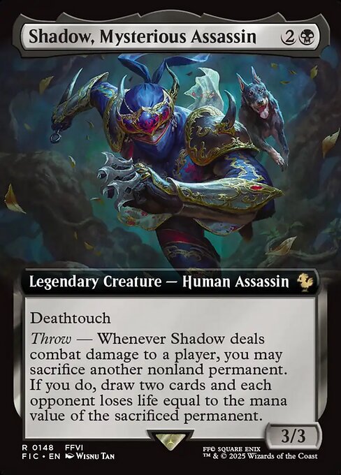 Shadow, Mysterious Assassin (148) - EXTENDED ART - Final Fantasy Commander - Game On