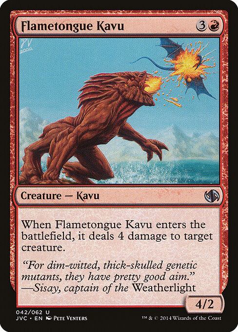 Flametongue Kavu (42) - Duel Decks Anthology: Jace vs. Chandra - Game On