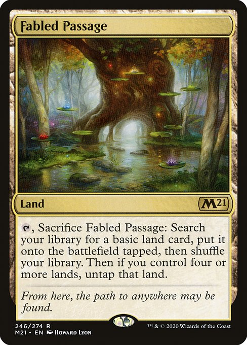 Fabled Passage (246) (Foil) - Core Set 2021 - Game On