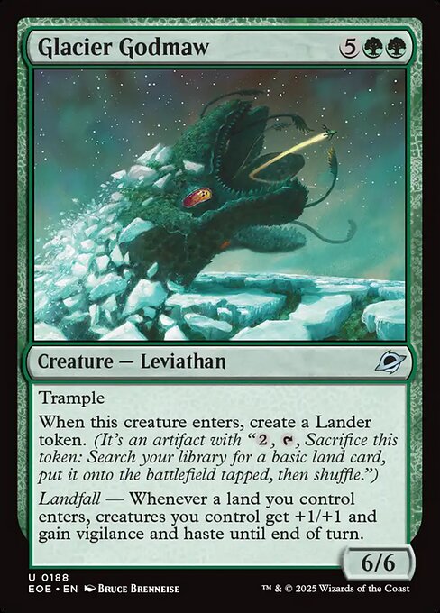 Glacier Godmaw (188) (Foil) - Edge of Eternities - Game On