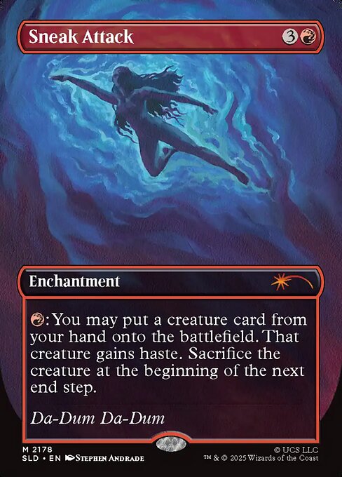 Sneak Attack (2178) - BORDERLESS - FULL ART - Secret Lair Drop - Game On