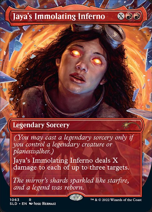 Jaya's Immolating Inferno (1063) - BORDERLESS - FULL ART (Foil) - Secret Lair Drop - Game On