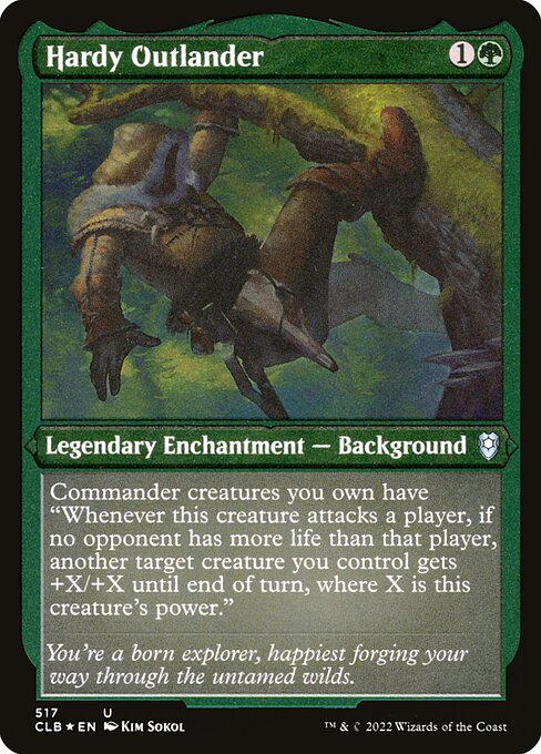 Hardy Outlander (517) (Etched) - Commander Legends: Battle for Baldur's Gate - Game On