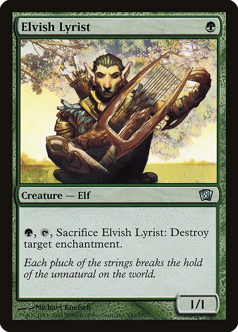 Elvish Lyrist (242★) - Eighth Edition - Game On