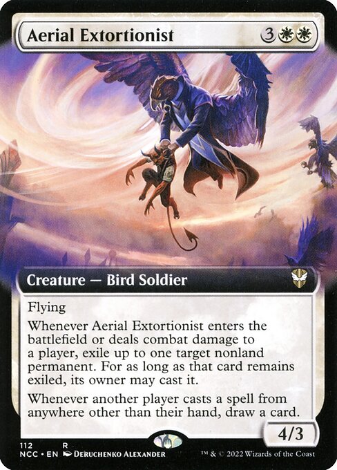 Aerial Extortionist (112) - EXTENDED ART - New Capenna Commander - Game On