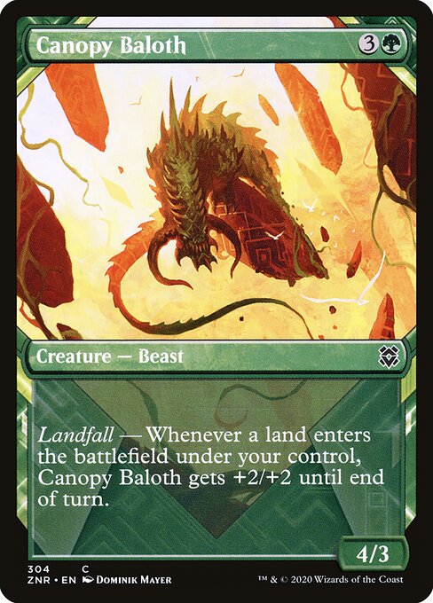 Canopy Baloth (304) - SHOWCASE - Zendikar Rising - Game On
