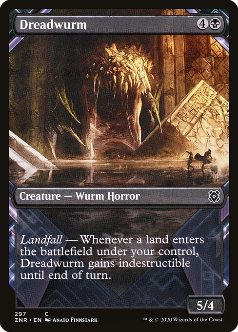 Dreadwurm (297) - SHOWCASE (Foil) - Zendikar Rising - Game On