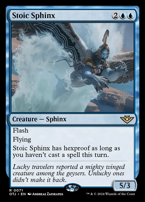 Stoic Sphinx (71p) (Foil) - Outlaws of Thunder Junction Promos - Game On