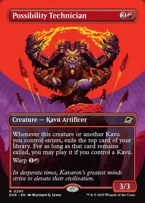 Possibility Technician (295) - BORDERLESS - FULL ART (Foil) - Edge of Eternities - Game On