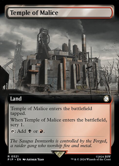 Temple of Malice (521) - EXTENDED ART - Fallout - Game On